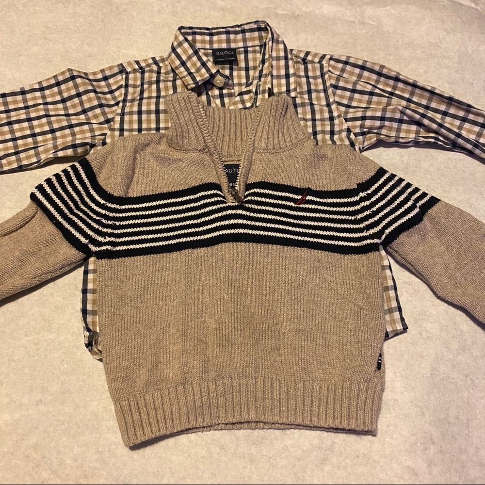 Nautica - Sweater & Collared Long Sleeve - Boys